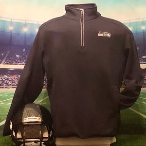 Seattle Seahawks 1/4 Zip Pullover  - College Navy